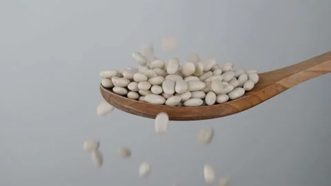 Haricot bean slow motion Stock Footage 236406559