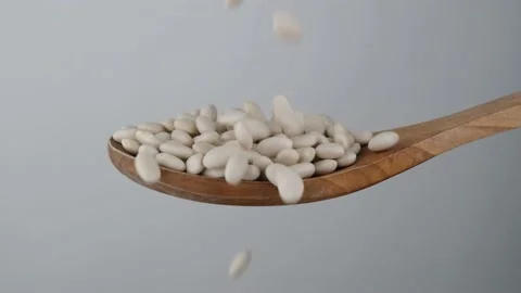 Haricot bean slow motion Stock Footage 236406561