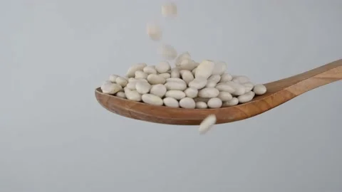 Haricot bean slow motion Stock Footage 236447073