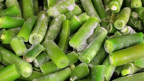 Haricot haricots green bean looping texture pattern closeup video Stock-Footage 99016043