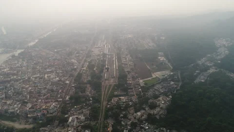 Haridwar through my Drone-Lens | Ganga |  Haridwar, Uttarakhand, India Vídeos de archivo 274389868