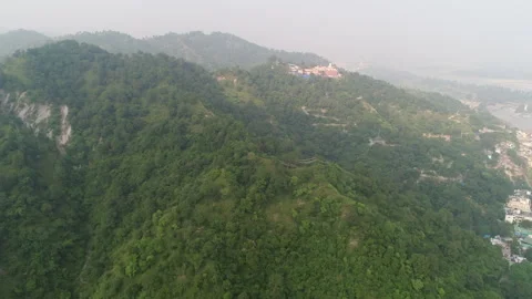 Haridwar through my Drone-Lens | Ganga |  Haridwar, Uttarakhand, India Stock Footage 274399581