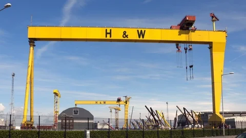 Harland &amp; Wolff, Belfast Stock Footage 89582341