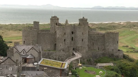 Harlech Castle Stock Footage 79590477
