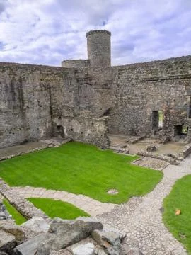 Harlech castle 库存照片