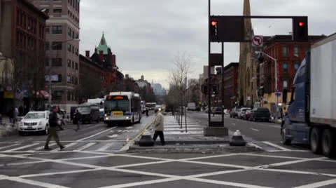 Harlem Street Scene Stock Footage 22841202