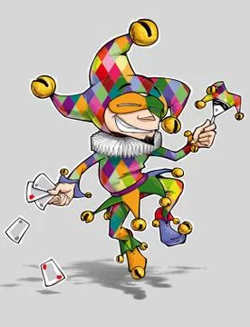 Harlequin [converted] Stock Illustration