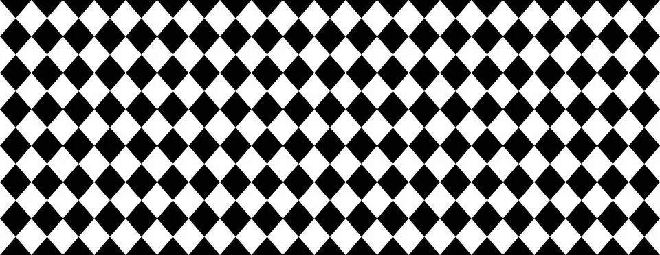 Harlequin diamond pattern.  Classic black and white geometric design. Perfe.. Stock Illustration