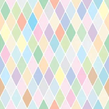 Harlequin pastelle diamond pattern 스톡 일러스트