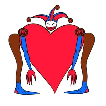 Harlequin vector. Colored vector illustration. Stock Illustration