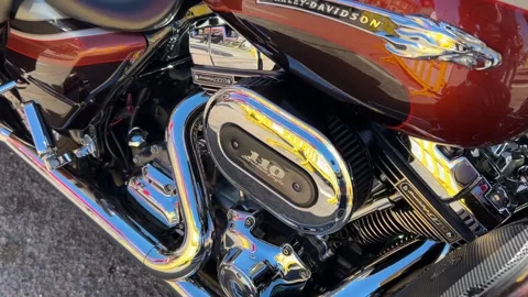 Harley Davidson 110 screamin-eagle motorcycle Stock Footage 269835236