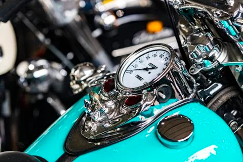 Harley Davidson motorcycle gear elements. Stock Photos
