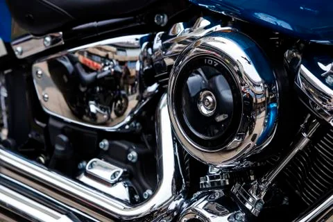 Harley Davidson motorcycle gear elements. Stock Photos