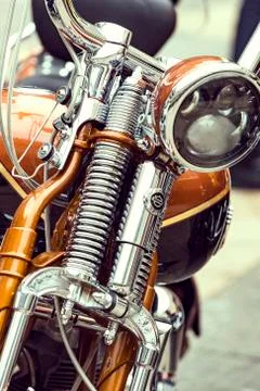 Harley Davidson motorcycle gear elements. Stock Photos