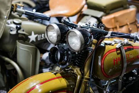 Harley Davidson motorcycle gear elements. Stock Photos