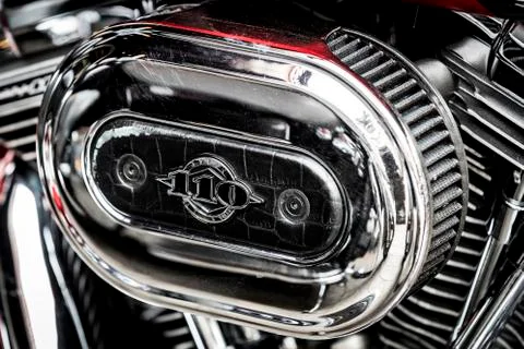 Harley Davidson motorcycle gear elements. Stock Photos