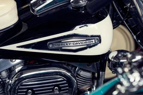 Harley Davidson motorcycle gear elements. Stock Photos
