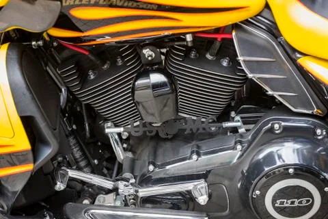 Harley Davidson motorcycle gear elements. Stock Photos