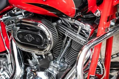 Harley Davidson motorcycle gear elements. Stock Photos