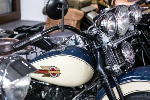 Harley Davidson motorcycle gear elements. Stock Photos