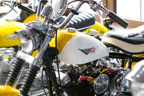Harley Davidson motorcycle gear elements. Stock Photos