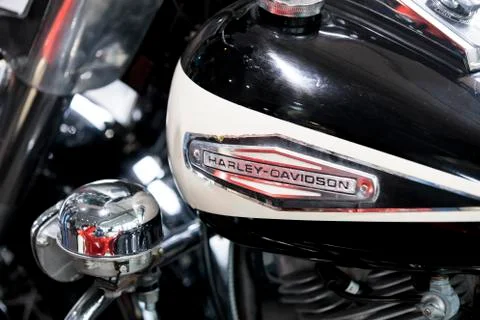 Harley Davidson motorcycle gear elements. Stock Photos