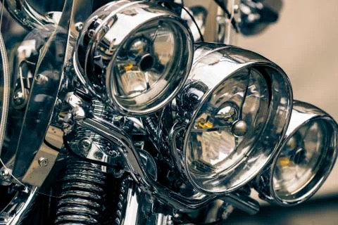 Harley Davidson motorcycle gear elements. Stock Photos