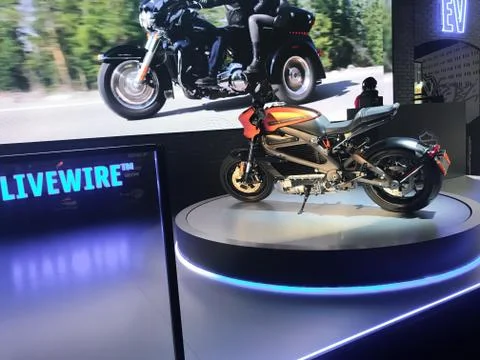 Harley Davidson stand at Eicma 2018 Stock Photos