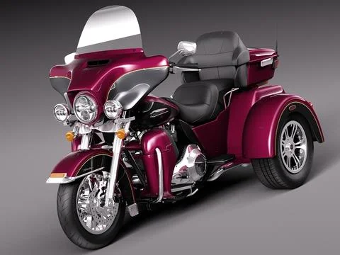 Harley-Davidson TriGlide 2015 3D Model
