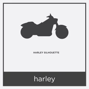 Harley icon isolated on white background Free Stock Illustration