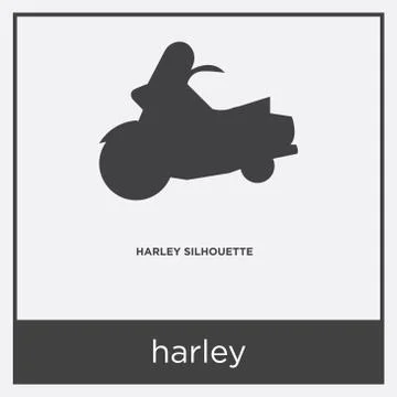 Harley icon isolated on white background Free Stock Illustration
