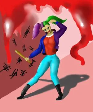 Harley queen Stock-Illustration