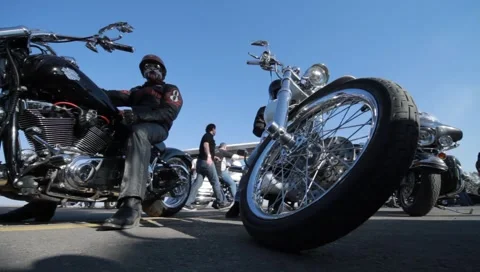 Harly Davidson Video stock 4376382