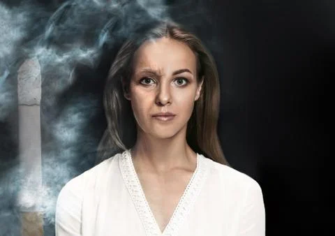 Harm from smoking Stock Photos