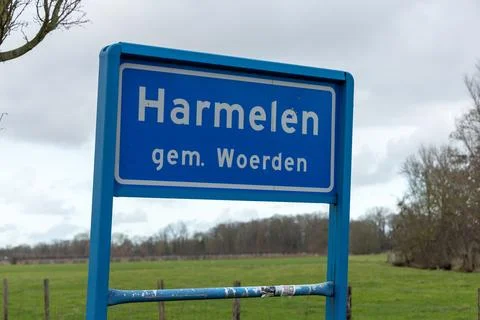 Harmelen name sign Stock Photos