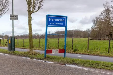Harmelen name sign Stock Photos