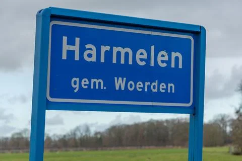 Harmelen name sign Stock Photos
