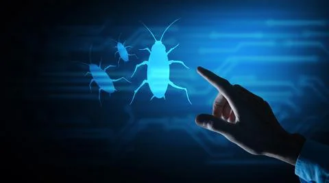 Harmful programs Computer virus icon Stock Photos