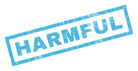 Harmful Rubber Stamp Illustrazione stock