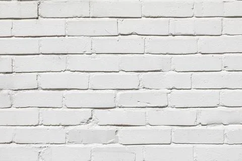 Harmonic clean white painted brick wall Stock Photos