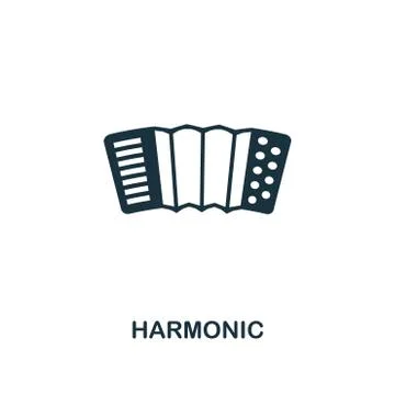 Harmonic creative icon. Simple element illustration. Harmonic concept symbol Stock-Illustration