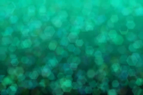 Harmonic gradient with transitions of green and blue colors and hexagon shape Stock Illustration