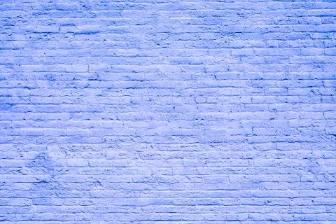 Harmonic old brick wall painted usable  as background Stock Photos