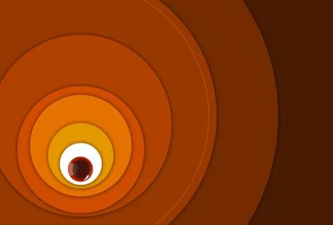 Harmonic round circles growing outward 스톡 일러스트