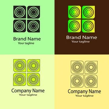 Harmonic Symmetry Logo Stock Illustration
