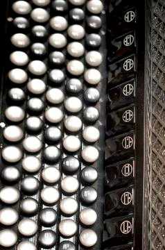 Harmonica Close Up Stockfoto's