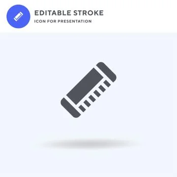Harmonica icon vector, filled flat sign, solid pictogram isolated on white, l イラスト素材