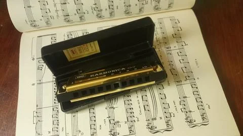 Harmonica - Notes Stock Photos