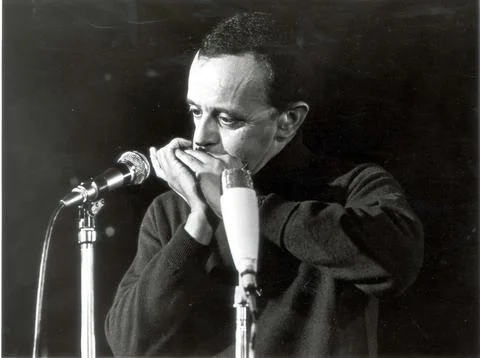 Harmonica Player Larry Adler Seen At A Fund Raising Event At The Playboy Club Lo Stock Photos