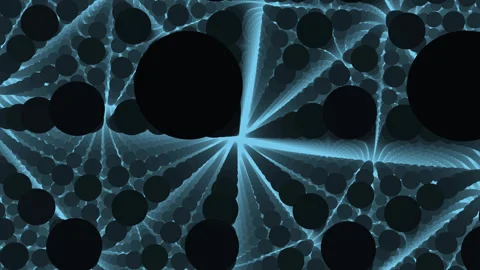 Harmonious Circles and Radiant Motion in Serene Depths Stock Footage 291091137